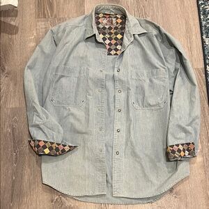 The Territory Ahead Denim Shirt with Colorful Lining